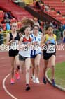 Girls under-15s 3000 metres, North Eastern Champs, Gateshead Stadium. Photo: David T. Hewitson/Sports for All Pics